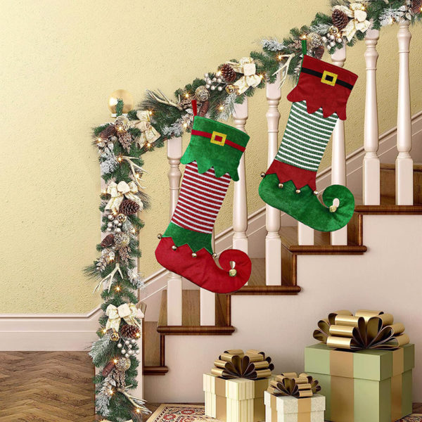 Christmas Elf Socks Gift Bags