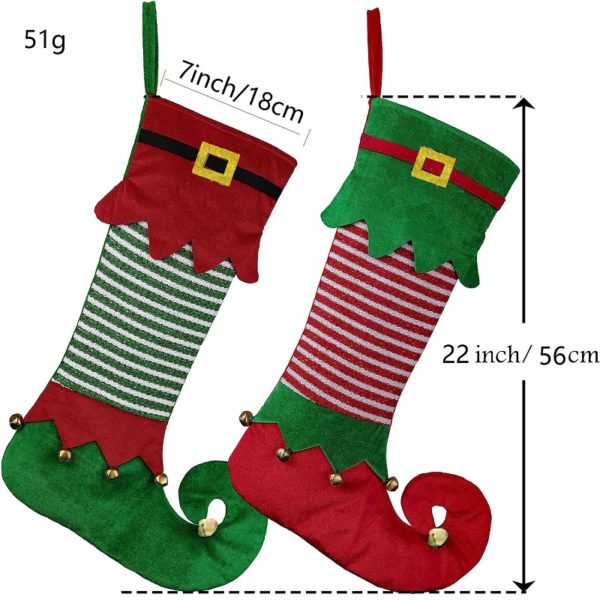 Christmas Elf Socks Gift Bags