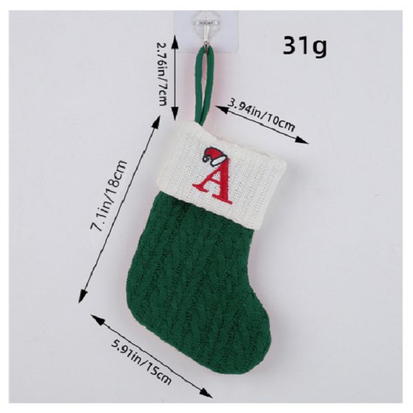 Children's Embroidered Christmas Socks