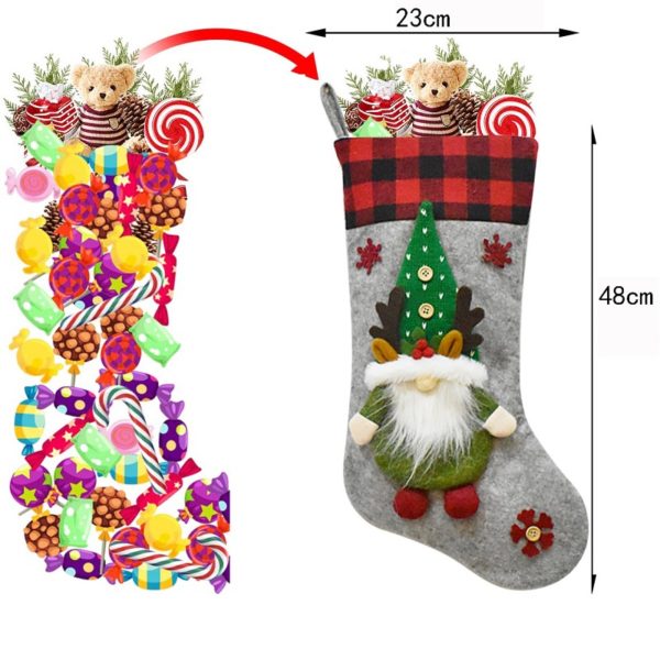 Hollow Face Christmas Socks