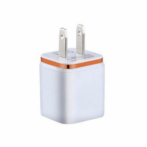 Electroplated Dual USB Cell Phone Charger