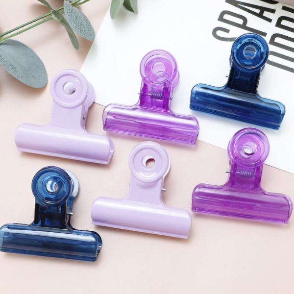 Plastic Colored Round Spring Clip