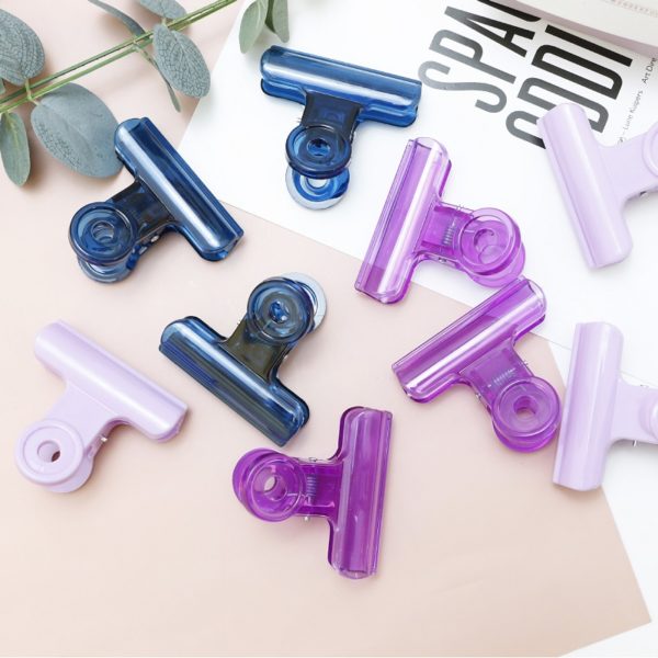 Plastic Colored Round Spring Clip