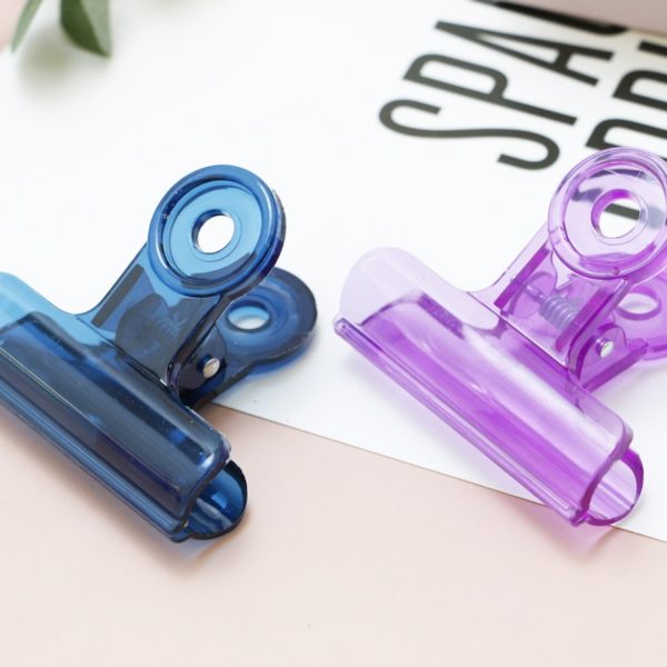 Plastic Colored Round Spring Clip