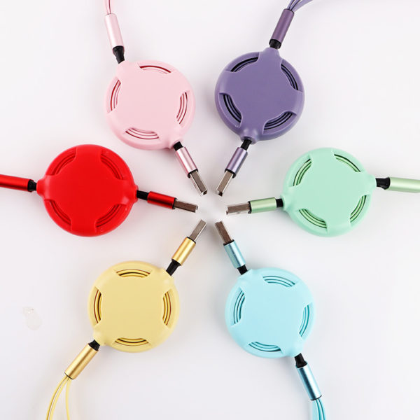 Candy Color 3-in-1 Retractable Charging Cable