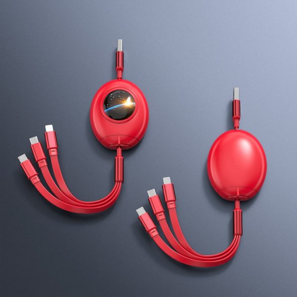 Egg Shaped 3-in-1 Retractable Charging Cable