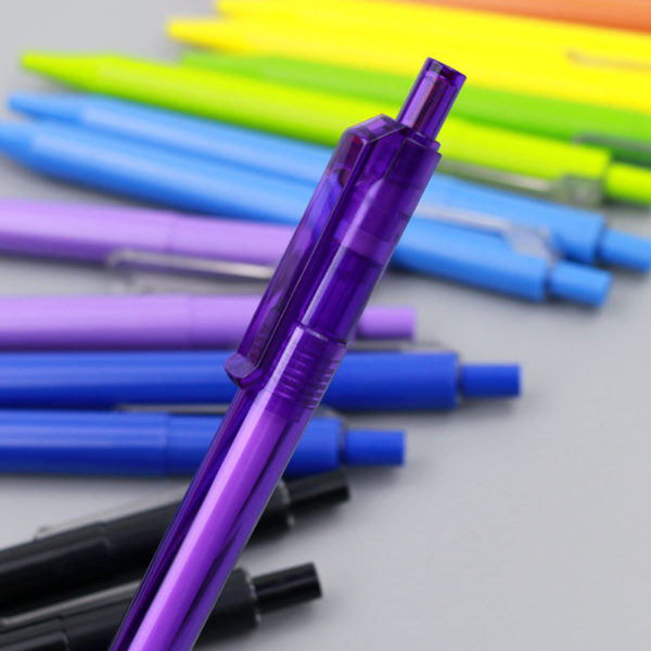 Multi-colored Transparent Ballpoint Pen With Logo