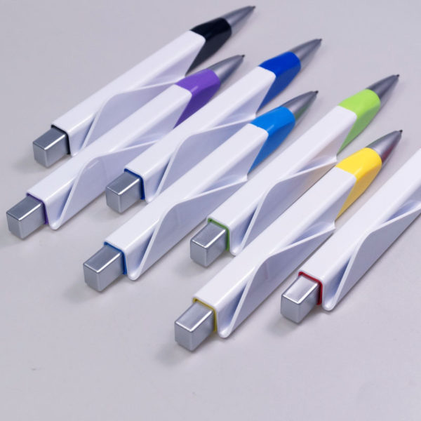 Multi-colored Ballpoint Pen With Clip