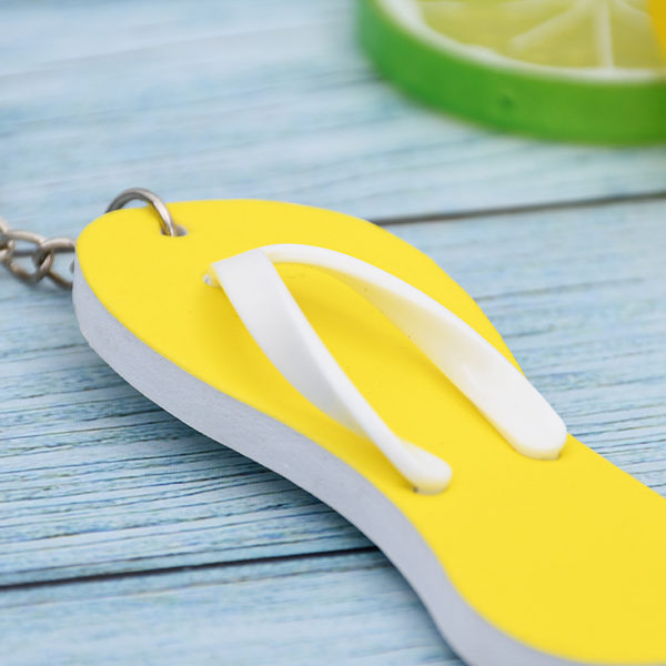 Flip Flop Shaped EVA Floating Keychain