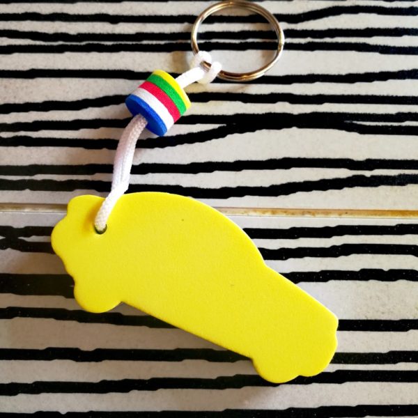 Car Shaped EVA Floating Keychain