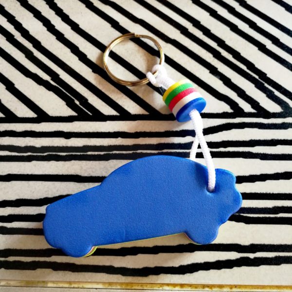 Car Shaped EVA Floating Keychain