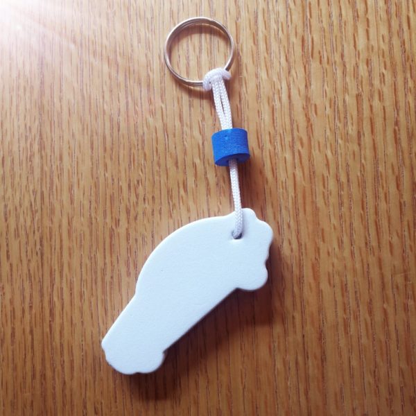 Car Shaped EVA Floating Keychain