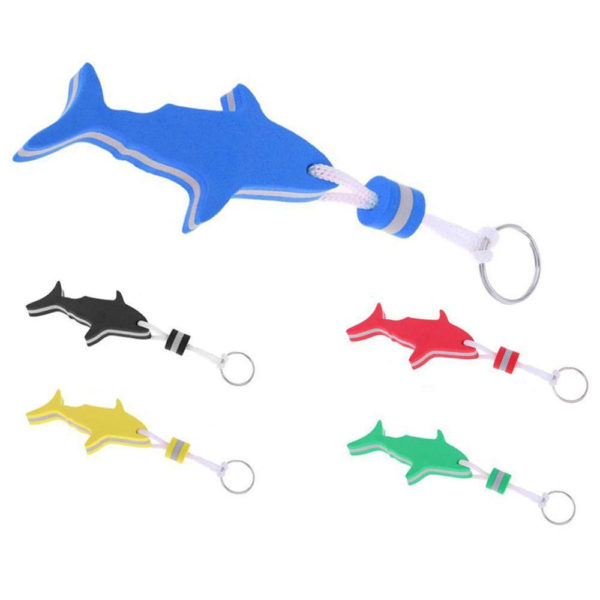 Shark Shaped EVA Floating Keychain