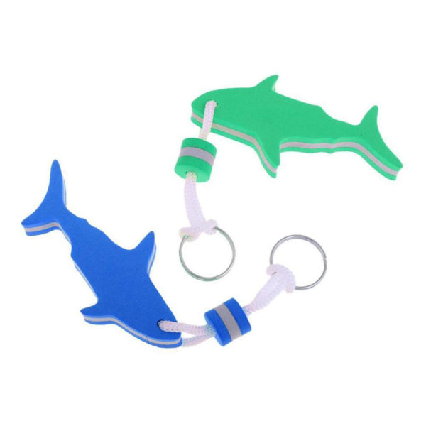 Shark Shaped EVA Floating Keychain