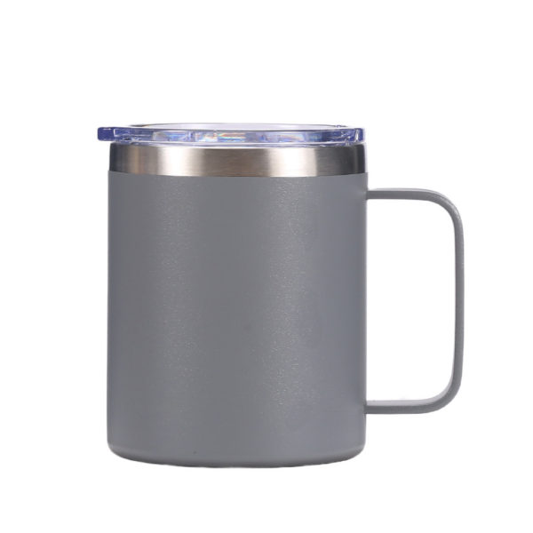 8oz Multi-colored Stainless Steel Coffee Mug With Handle