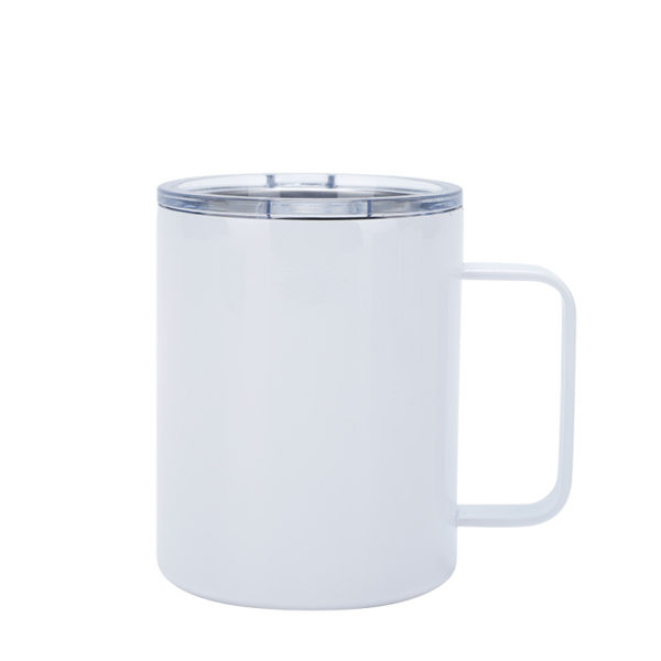 8oz Multi-colored Stainless Steel Coffee Mug With Handle