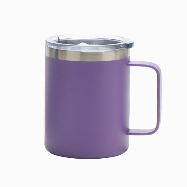 8oz Multi-colored Stainless Steel Coffee Mug With Handle