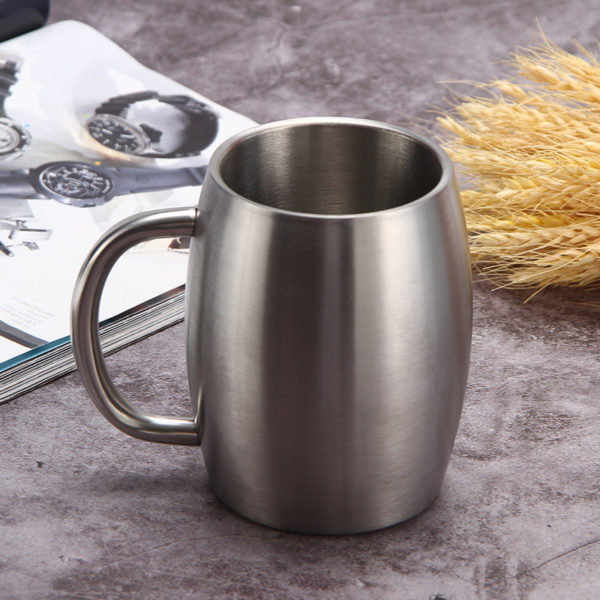 15oz Stainless Steel Beer Stein With Handle