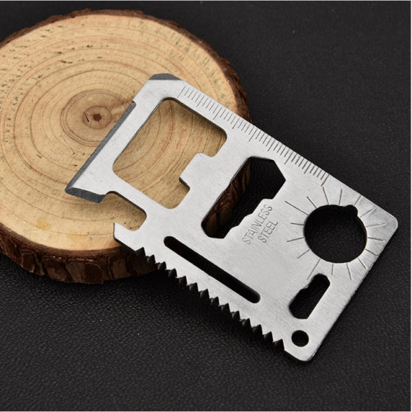 12 in 1 Stainless Steel Tool Card With PU holder