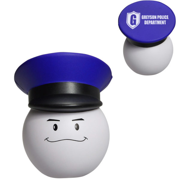 PU Policeman Mad Cap Stress Reliever