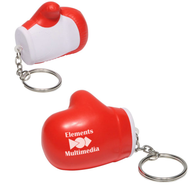 PU Boxing Glove Stress Reliever Key Chain