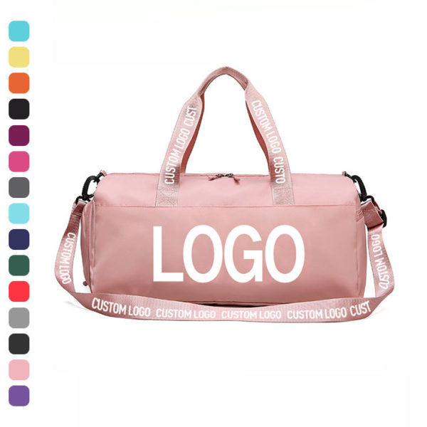 Multi-colored Polyester Sport Bag With Custom Strap