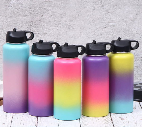 Progressive Color Sport Portable Stainless Steel Space bottle