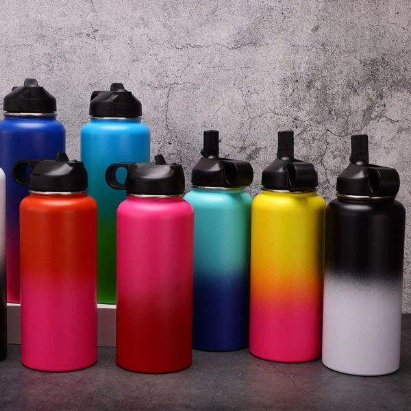 Progressive Color Sport Portable Stainless Steel Space bottle