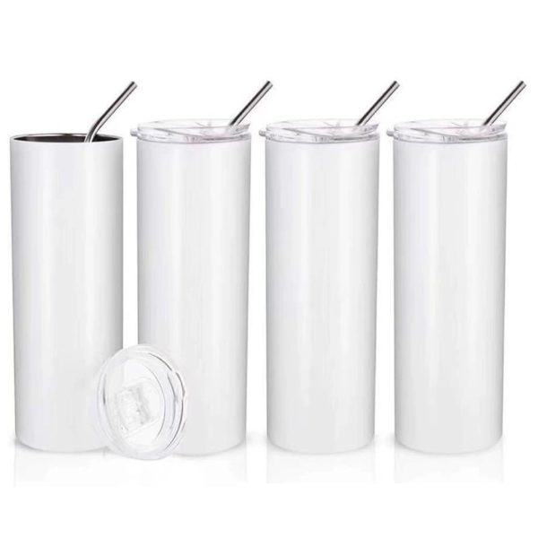 20 or 30 OZ Stainless Steel Bottle with Straw