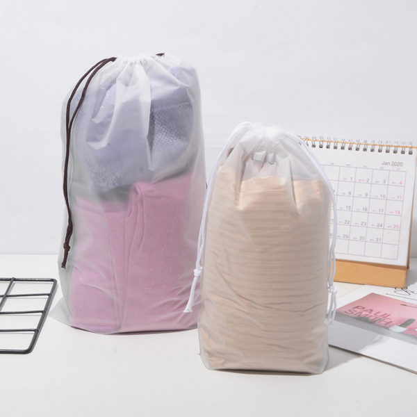 Transparent Polyester Waterproof Drawstring Bag