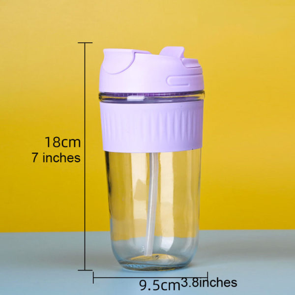 17 OZ Large Capacity Glass Water Bottle