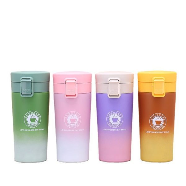 13 oz Gradient Color 304 stainless steel Coffee Bottle