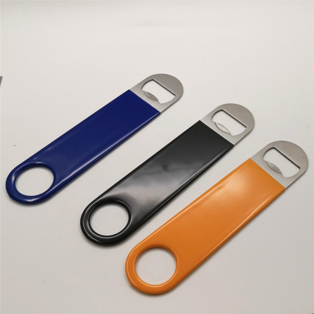 3. Novolinepromo Paddle Style Vinyl Bottle Opener