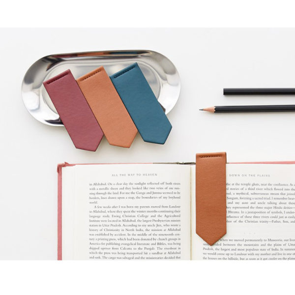 PU Leather Bookmarks Page Clip Fun Book Marks for Reading