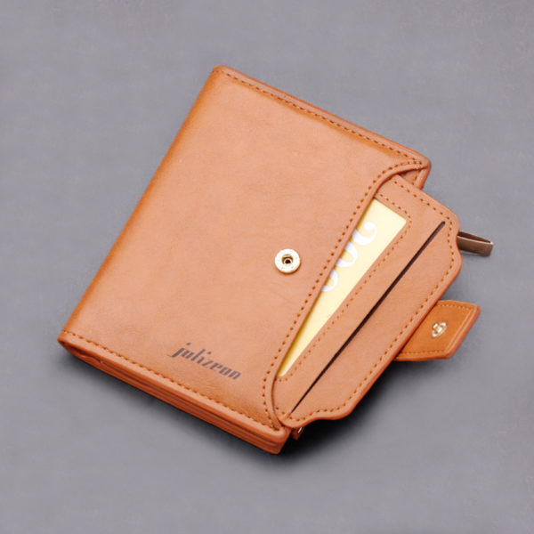 Multi-card Zipper Leather Wallet