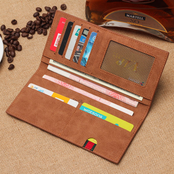 Brushed Ultra-thin Soft Leather Wallet