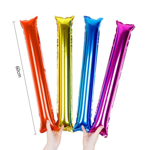 Thicken Reflective Foil Inflatable Thunder Sticks Cheering Bar