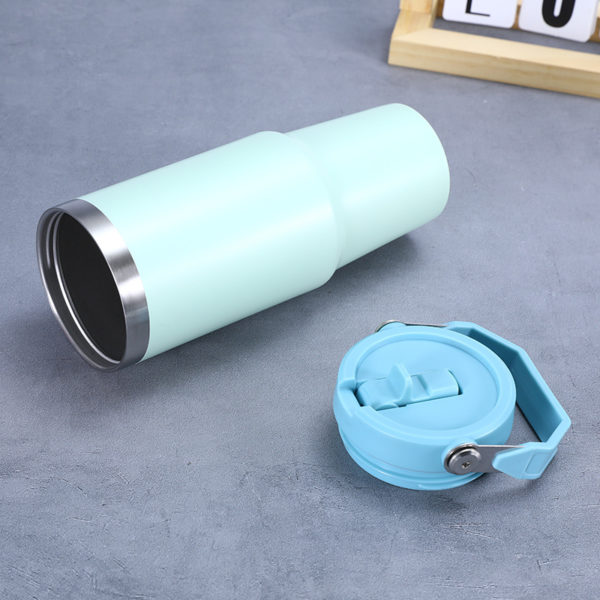 Portable Vacuum Straw Insulated Bottle 30oz