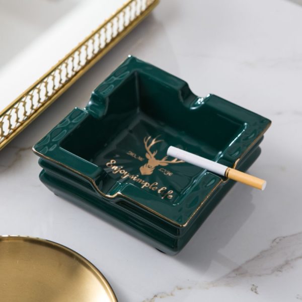 Creative Square Ceramic Ashtray