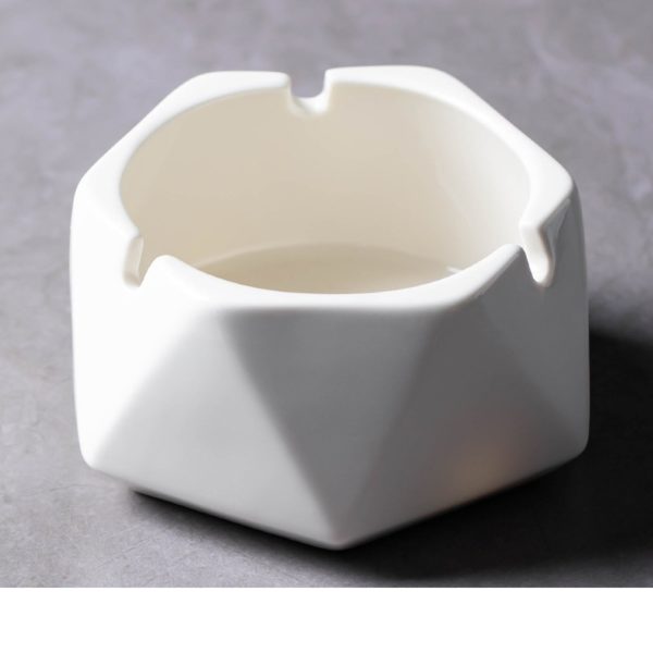 Simple Polygonal Ceramic Ashtray