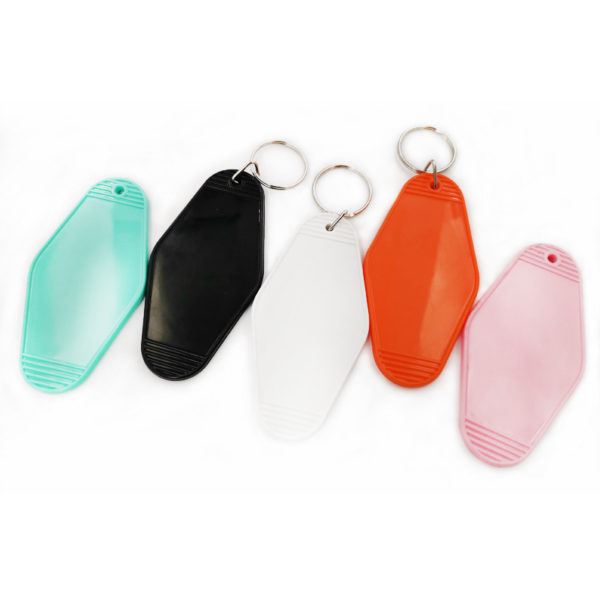 Plastic Luggage Tag With Keychain