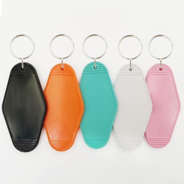 Plastic Luggage Tag With Keychain