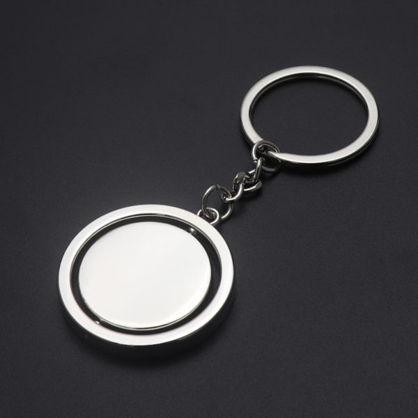 Metal Rotary Keychain Heat Transfer