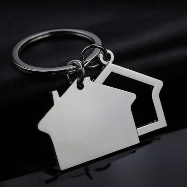 House Keychain Double-sided Laser Engraving