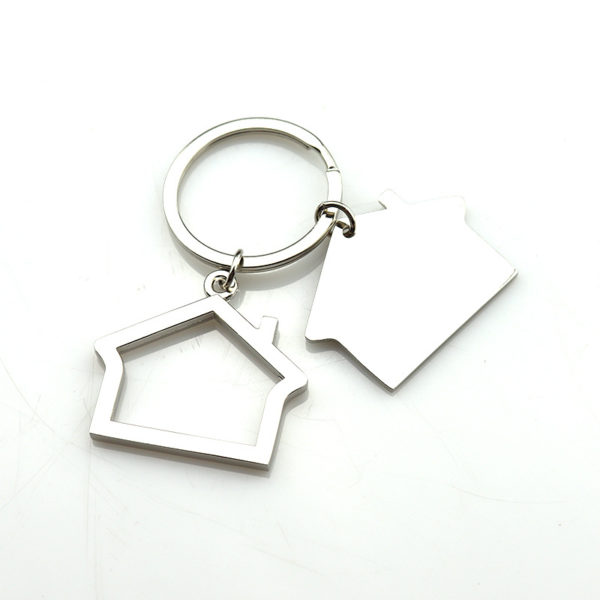 House Keychain Double-sided Laser Engraving