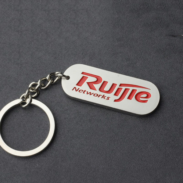 Customized Metal Lacquer Keychain School Badge