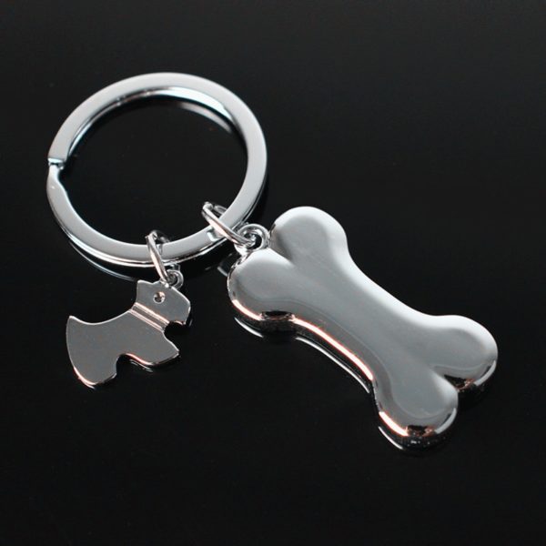 Dogs Love Bones Creative Keychain