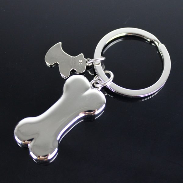 Dogs Love Bones Creative Keychain