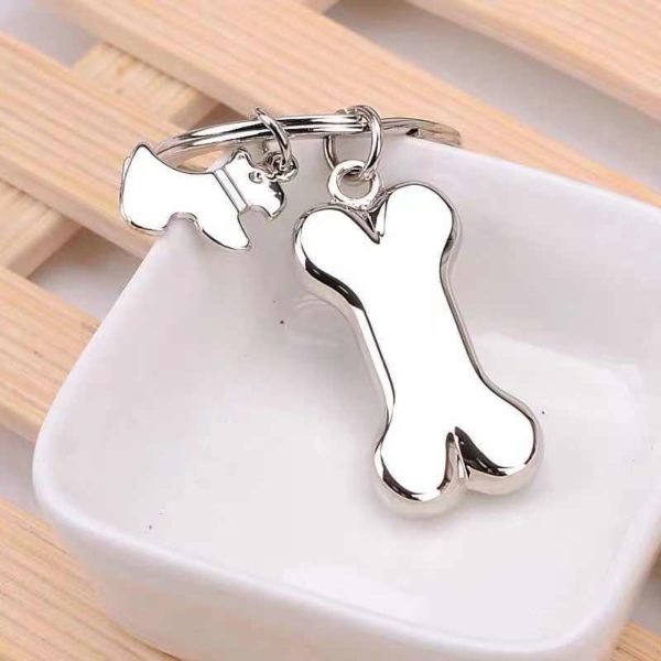 Dogs Love Bones Creative Keychain