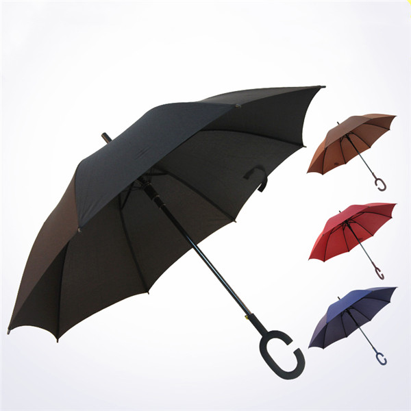 Auto Open Umbrella with C Shape Handle 46 inches